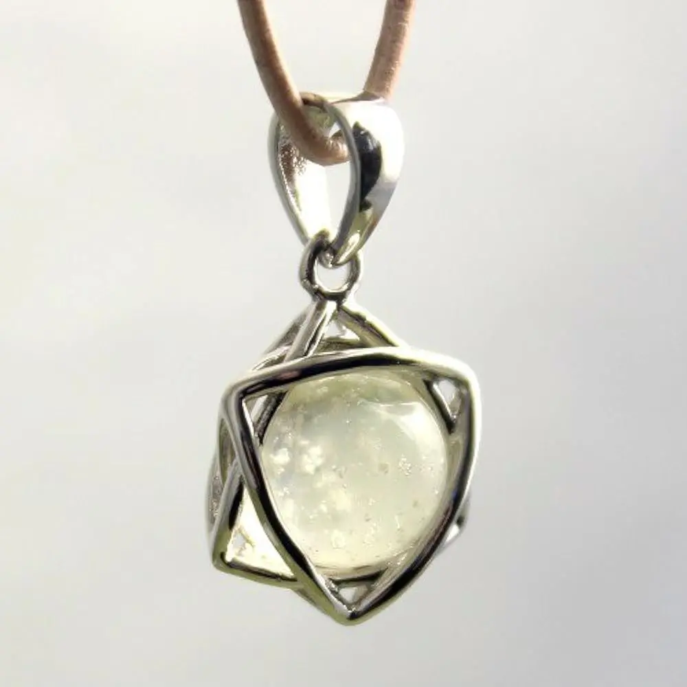 Libyan Hexagram Meteorite Pendant
