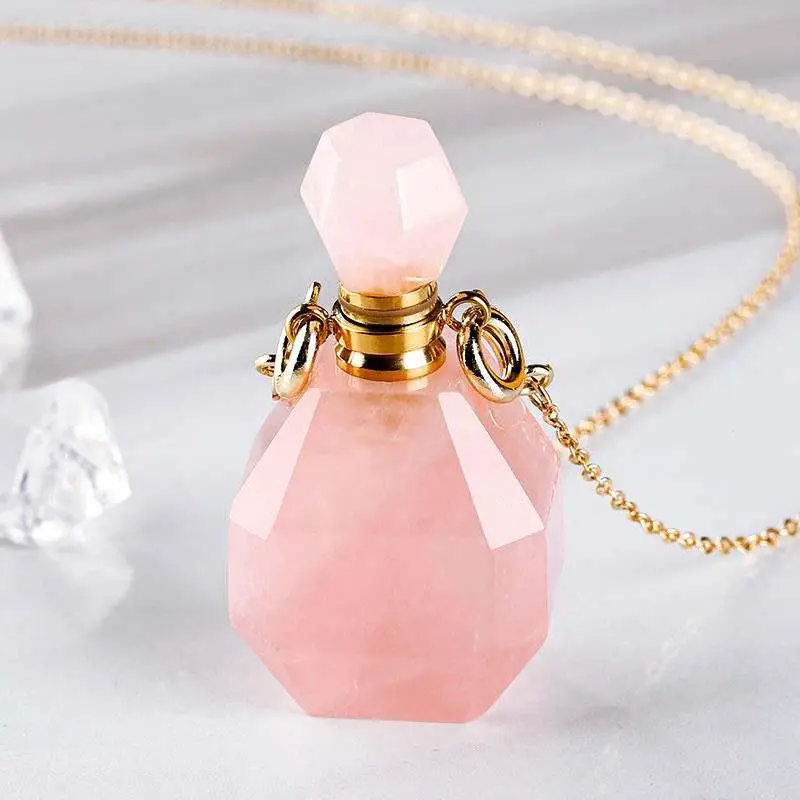 Rose Quartz Perfume Bottle