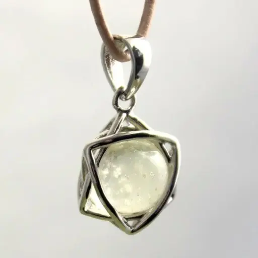 Libyan Hexagram Meteorite Pendant